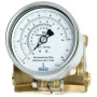 Wika Differential Pressure Gauge, 712.15.100, 732.15.100, Cryo Gauge, Copper Alloy or stainless steel, NS 100